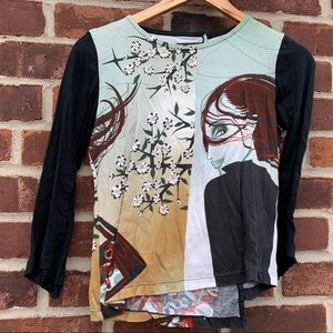 COPY - Custo Barcelona top. Cool asymmetrical back